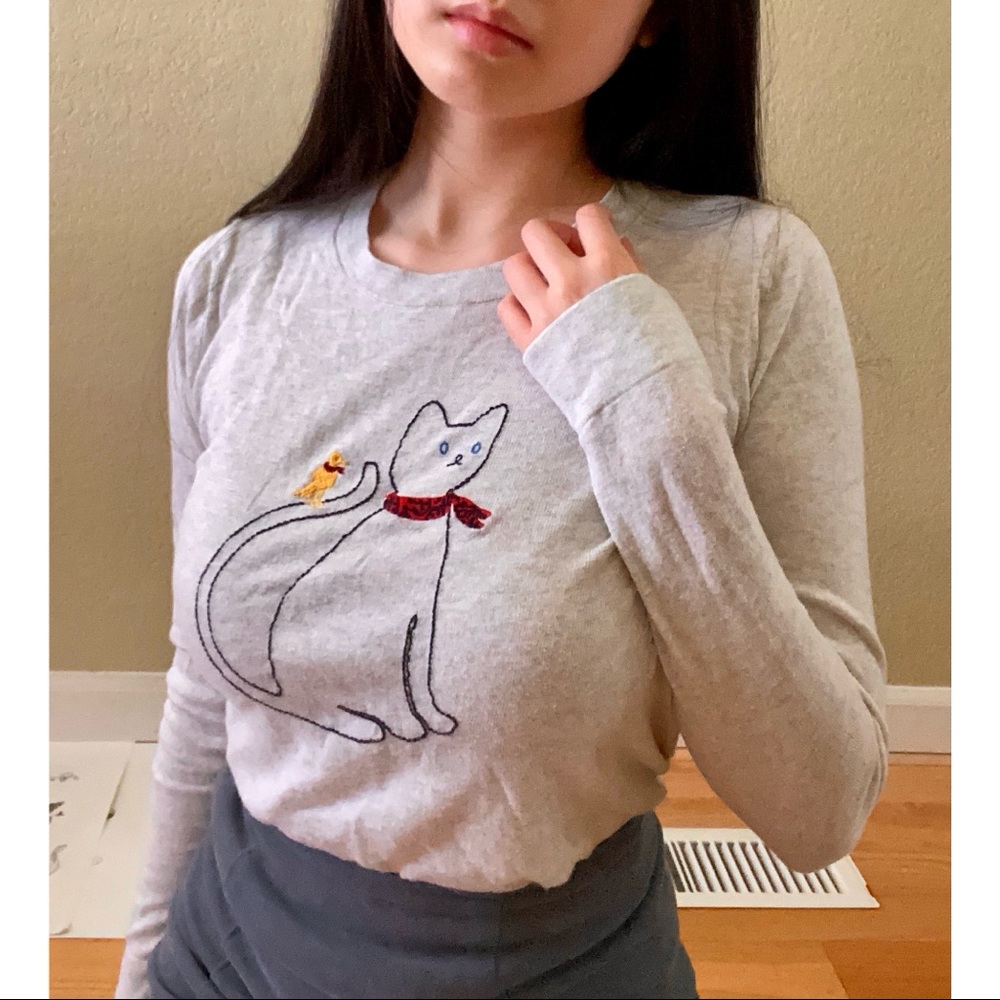 J. Crew Embroidered Sweater